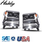 Headlights For Chevy Silverado 1500 16-18 LED Sequential DRL Projector Headlamps