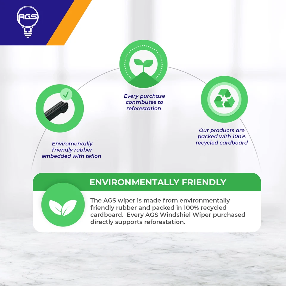 AGS Windscreen Wiper Blade 26" + 15" For Toyota Celica Coupe 1999 2000 2001 2002 - Image 4 of 4