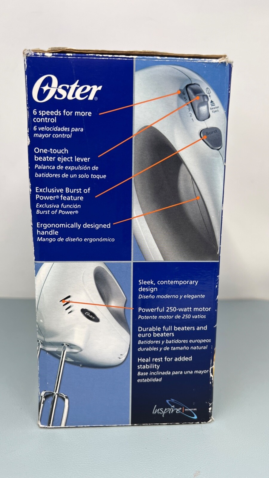 Oster Model 2532 6 Speed Hand Mixer White 34264415843 eBay