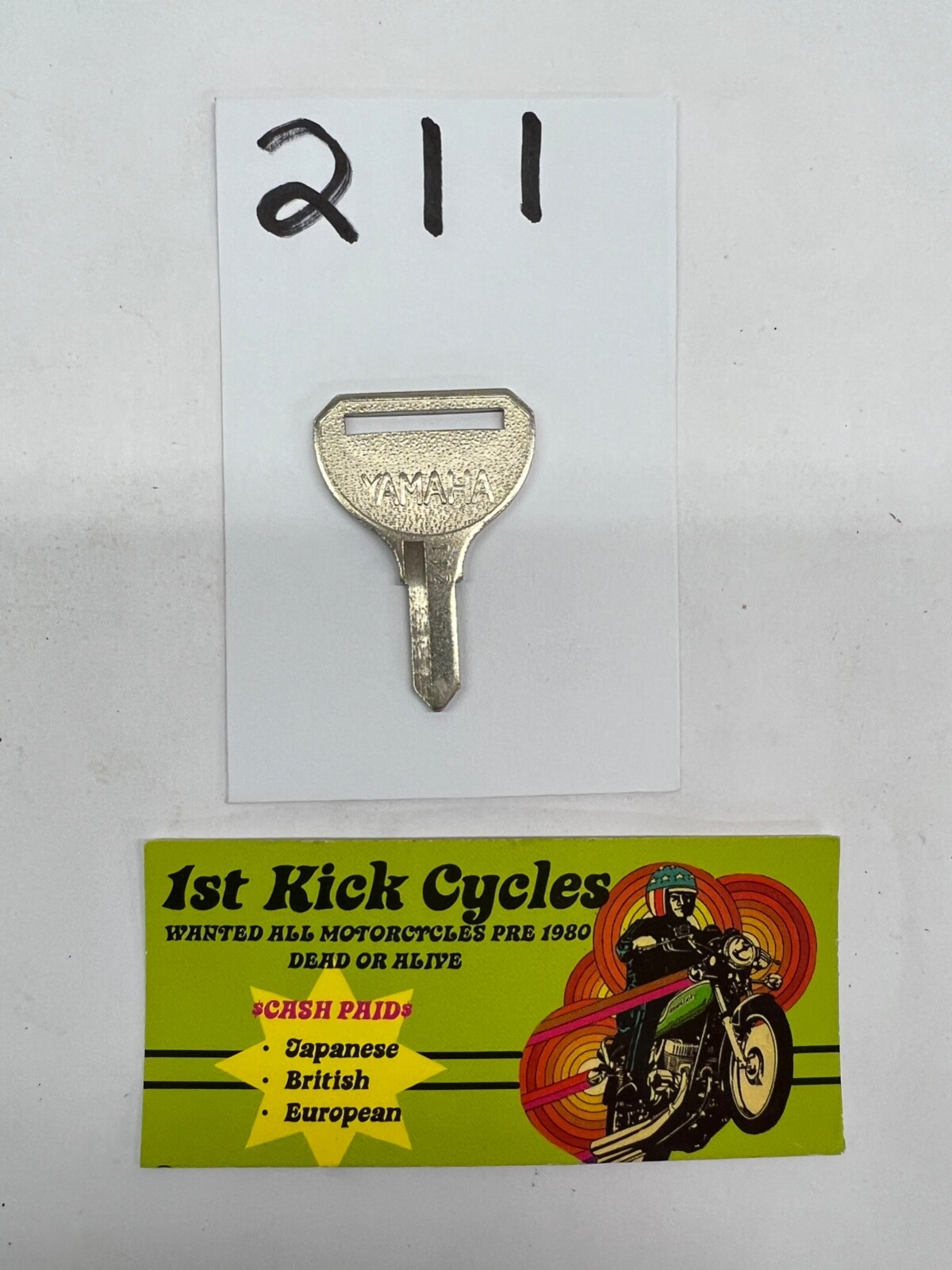 NOS YAMAHA MOTORCYCLE KEY GENUINE JAPAN ORIGINAL OEM BLANK # 211 | eBay