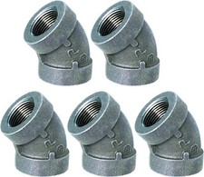 300LB XH Malleable Iron 1-1/4" FIP Elbow 45 Degree, Galvanized Pipe Fitting