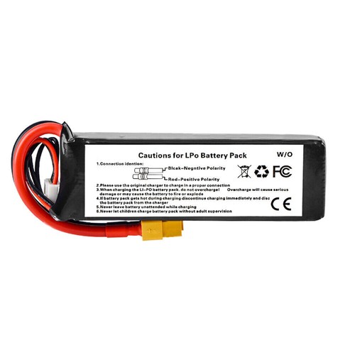 11.1V 2200Mah 3S XT60 Lipo Battery For Walkera Runner 250 250-Z-26 RC Aircraft - Picture 5 of 7