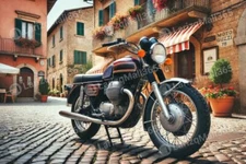 Digital Background Wallpaper Vintage Retro 1970 Moto Guzzi V7 750 Ambassador