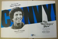 The Bert Convy Show 1979 Ad- New For The New Decade premiereing 9-80 /2 page ad