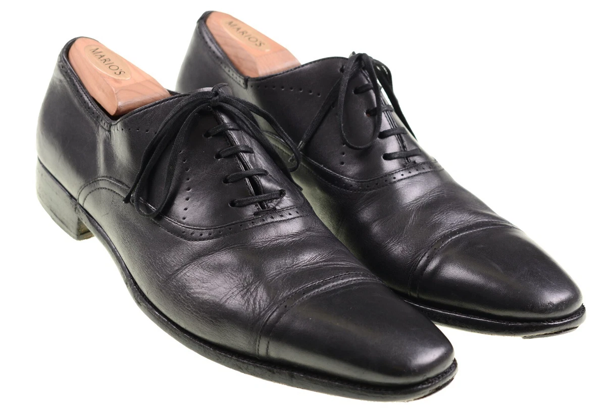 Silvano Sassetti Wingtip Brogue Oxfords Black 10 Black Dress Shoes Silvano Sassetti for Men for sale | eBay main image 4