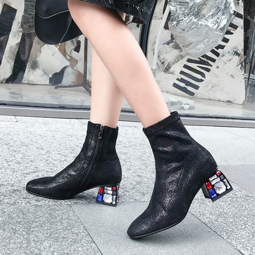 Womens Ladies Chic Glitter Rhinestone 