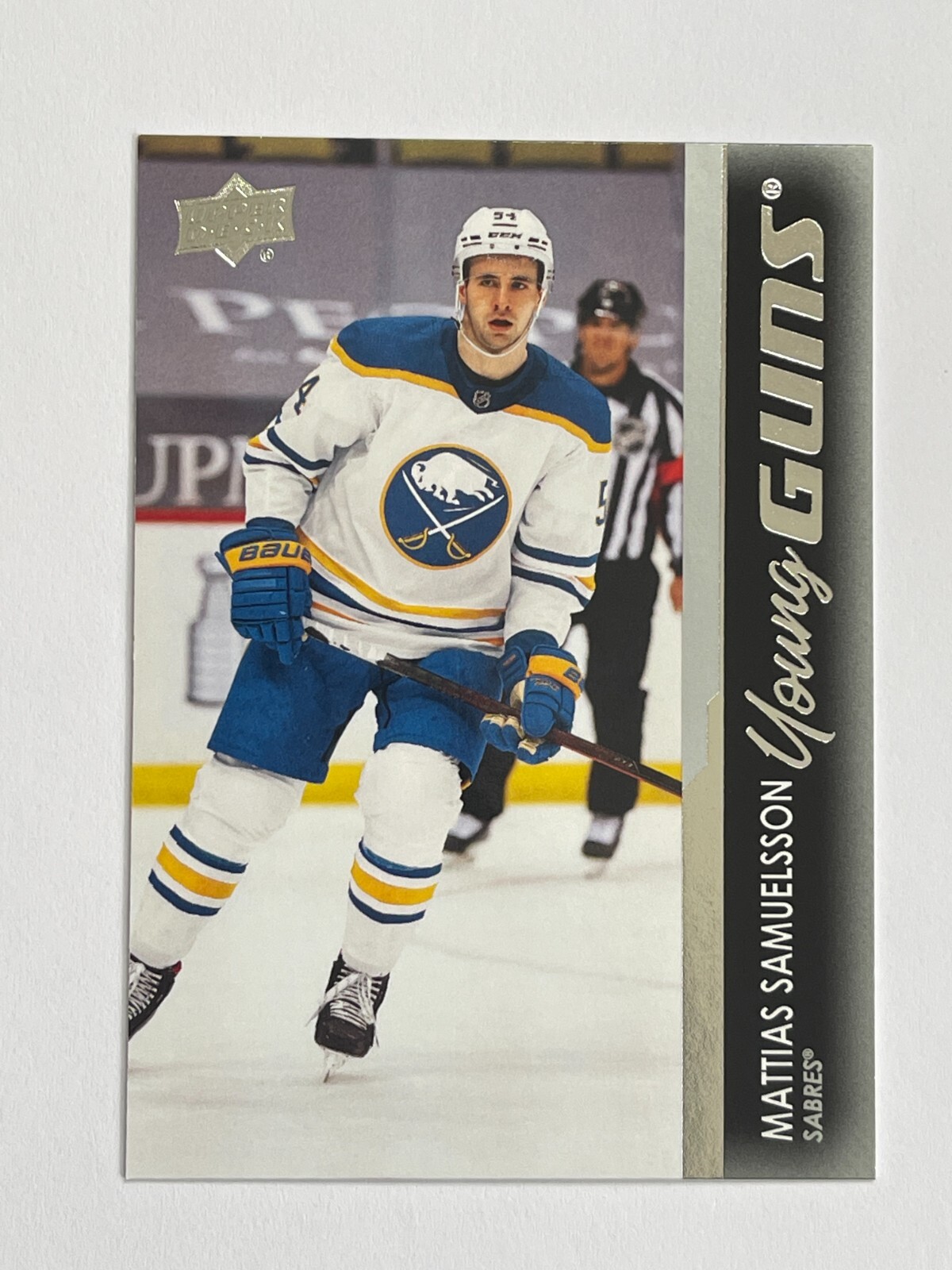 2021-22 Upper Deck Series 1 Sabres Mattias Samuelsson Young Guns Rookie #230