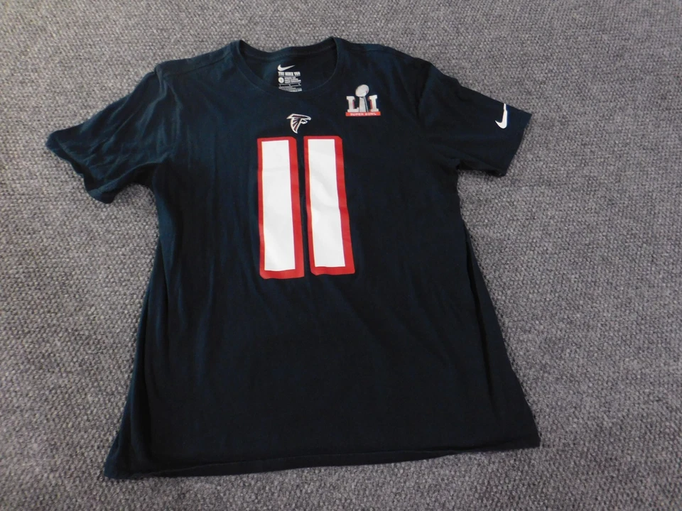 Camisa Atlanta Falcons Grande Para Hombre Nike Super Bowl Julio Jones Clásica Foto 3 de 4