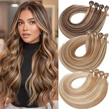 Nano Ring 100 Human Remy Hair Extensions Micro Loop Bead Tip 1g Thick Highlight