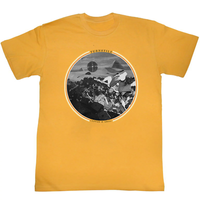 Turnstile Band Time & Space Yellow Cotton T Shirt Full Size S-5XL