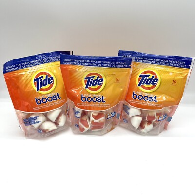 3X Tide Boost Laundry Detergent Pods Extra Stain Release Boost 30 Pods Total