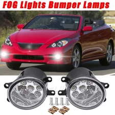 Pair Fog Lights Driving Bumper Lamps Left&Right FIT TOYOTA SOLARA 2007-2008