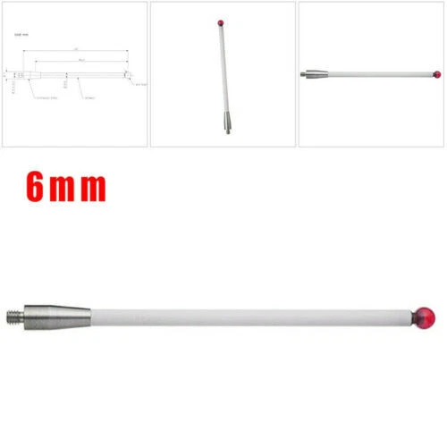 5x Cmm Touch Probe Stylus Ceramic Stem M4 Thread 6mmTip 100mm Length A-5000-3712 - Image 2 of 4