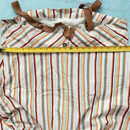 Anthropologie Plus Maeve Square Neck Striped Midi Dress Size UK 22 - Picture 6 of 11