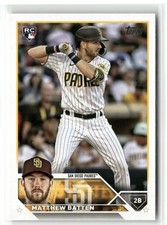 2023 Topps Update Matthew Batten RC Rookie San Diego Padres #US38