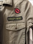 Velvet By Graham & Spencer Ladies Army Jacket W/Patches Size XS Rock And Roll — photo 4