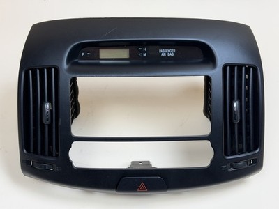 07-10 Hyundai Elantra Dash Radio Digital Clock Climate Dash Bezel Trim Black OEM