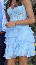 Sherri Hill Homecoming Dress Light Blue Size 00