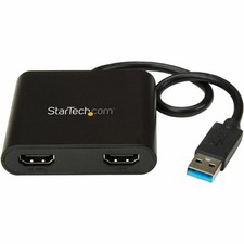 StarTech USB32HD2 USB 3.0 to Dual HDMI Adapter 4K Black