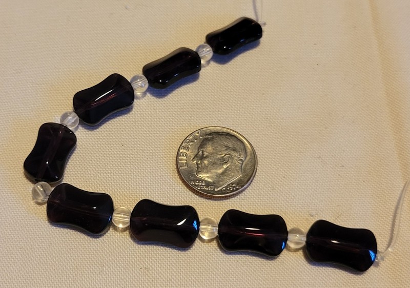 L877 14mm pressed glass rectangle beads. will combine to save on shipping 