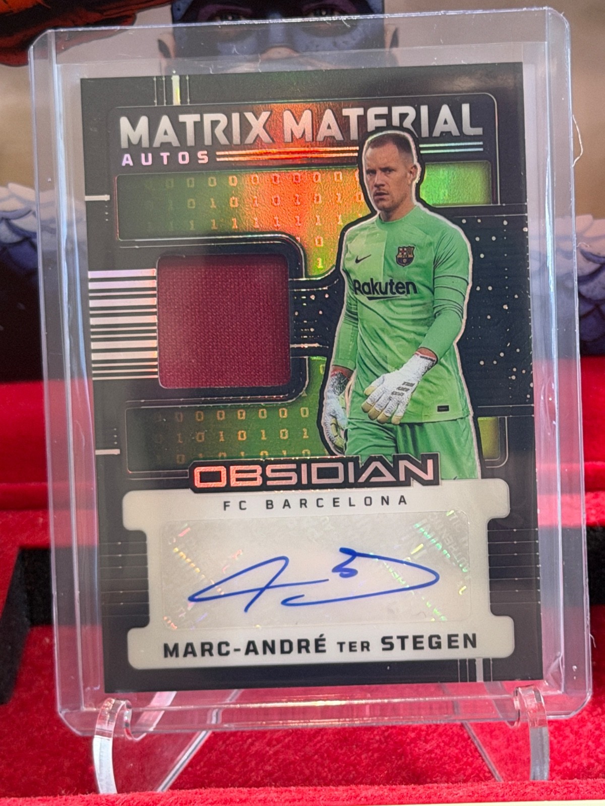 2025-26 Obsidian Soccer Marc-Andre Ter Stegen Matrix Material Auto /199