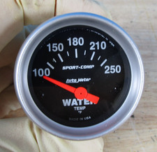 Auto Meter Water Temp Temperature Sport Comp Autometer 2 Gauge Auto Meter Water Temp Temperature Sport Comp Autometer 2 Gauge