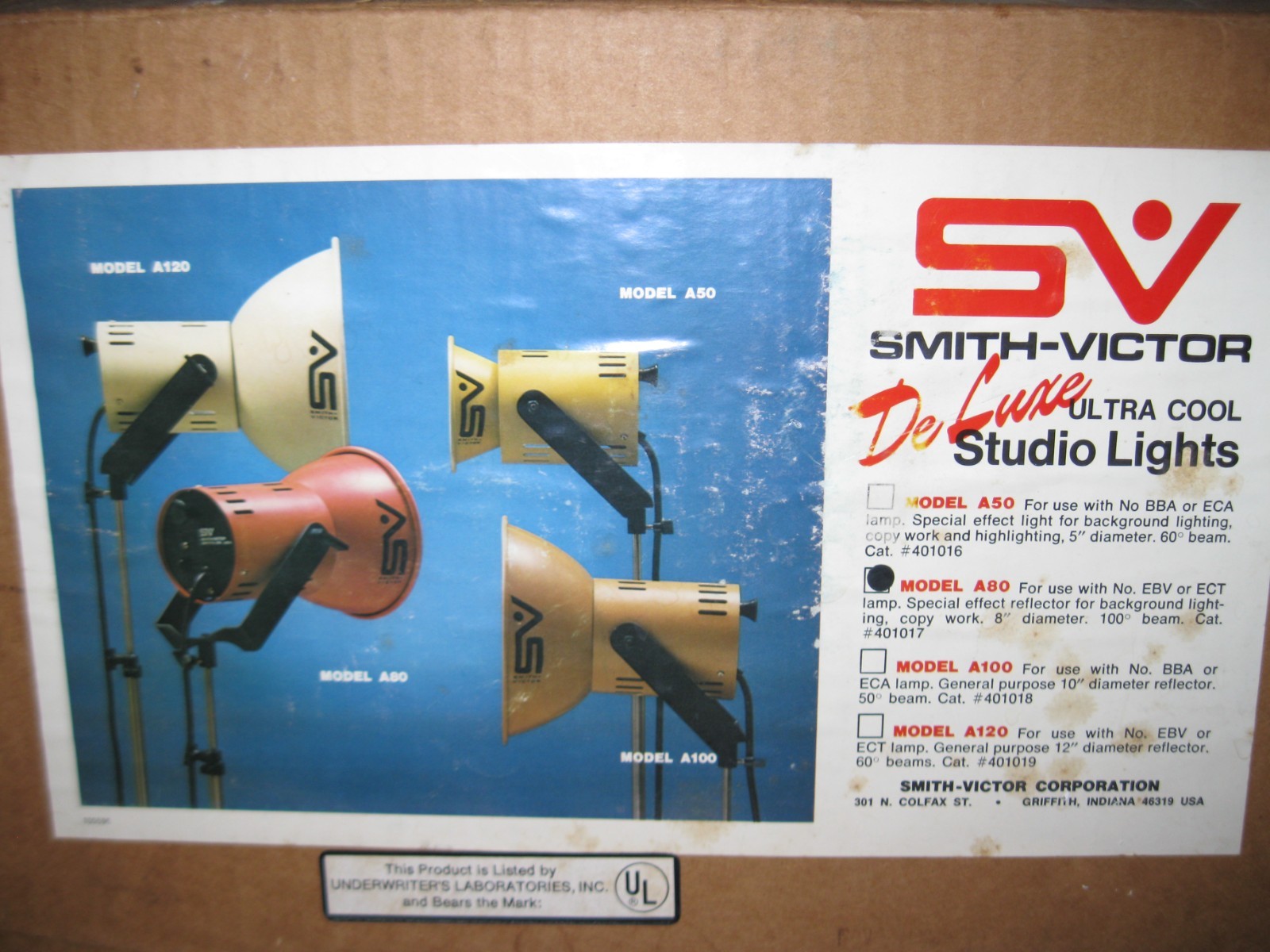 *RARE* 3 Vintage Smith-Victor Photography Lights with Tripods, All 3 work great