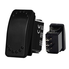 Waterproof Momentary Rocker Switch 3 Pin SPDT On -Off- On 12V/20A 24V/10A...