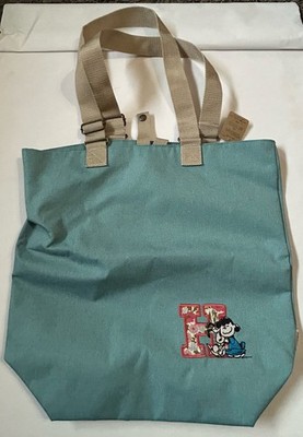 NWT Peanuts Snoopy Lucy Tote Bag Japan 2020 Floral Letter H Shopper Purse