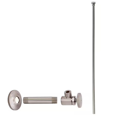 1/2 In. IPS X 3/8 In. OD X 20 In. Flat Head Supply Line Kit with round Handle An