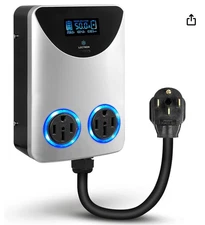 NEW Lectron NEMA Socket Splitter for Level 2 EV Charger Installation Silver