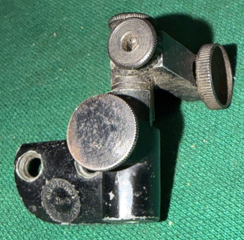 VINTAGE MOSSBERG No4 PEEP SIGHT MISSING ADJUSTER CLICK SPRING & SCREWS gun part