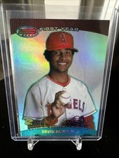 2004 Bowman's Best ERVIN SANTANA Green Ink Rare On-Card RC SP /50 Auto