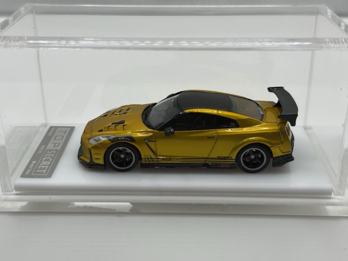 1:64 Model Idea Resin Model NISSAN R35 GT-R Nissan TOP SECRET Gold