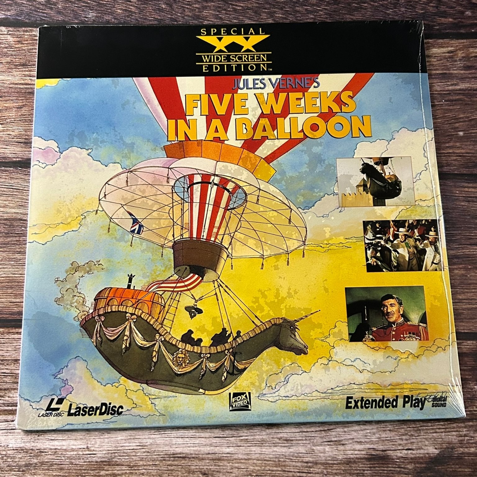 Five Weeks in a Balloon LaserDisc 1990 Adventure Widescreen FOX New Sealed