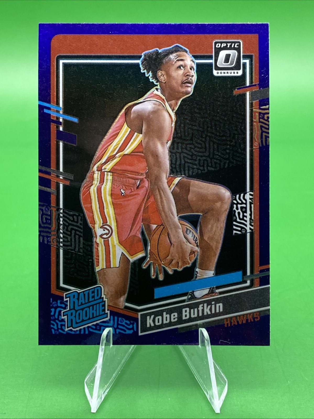 2023-24 Panini Donruss Optic Rated Rookie #220 Kobe Bufkin RC Purple Holo Prizm