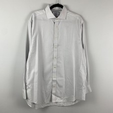 Charles Tyrwhitt Classic Fit Non Iron Shirt Mens 16.5 / 35 White Long Sleeve