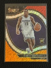 Robert Woodard II 2020-21 Panini Select Courtside #264 Red White Orange Shimmer