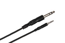 Hosa CMS-110 Stereo Interconnect 3.5mm TRS to 1/4in TRS 10ft Black