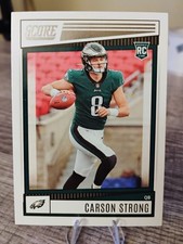 2022 Score #309 Carson Strong RC EAGLES QB Rookie football card?NM/MT. rookie card picture