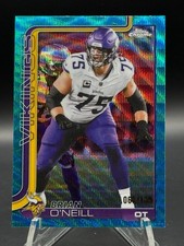 2025 Topps Chrome Brian O’Neill /199 Aqua Wave Refractor MN Vikings