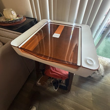 Glowforge Glowforge Desktop Laser Engraver/Cutter Computerized, White Amber Lid