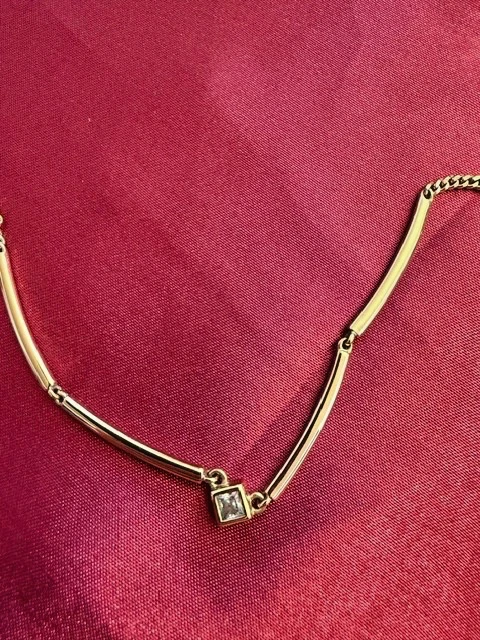 pierre lang kette collier gold mit Zirkonia - Bild 3 von 3