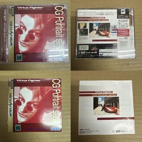 Virtua Fighter & CG Portrait Set of 8 Sega Saturn Japan Import Tested SS
