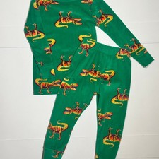 Cat  Jack Green Toddler Dinosaur Pajama Set Size 2T