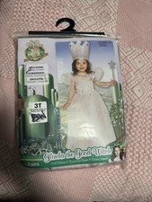 Glinda The Good Witch Costume Girls Wizard of oz Rubies Size 3T Halloween NWT