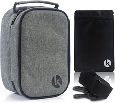 Compact Secure Travel Medication Organizer - Odor-Control Waterproof Design