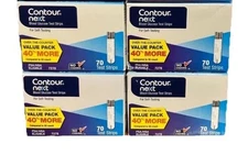200 +80 Contour Next Test Strips~(4 X 70)~Exp~11/30/26+~$92.88~FREE SHIP