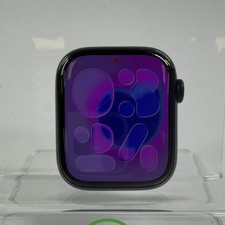 Unlocked Apple Watch Series 7 45MM Black Aluminum MKJ73LL/A Face Only