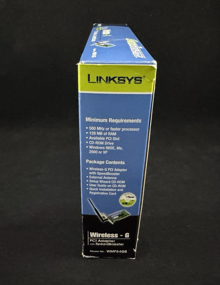 Linksys Wireless-G PCI Adapter with SpeedBooster WMP54GS - Image 4 of 4